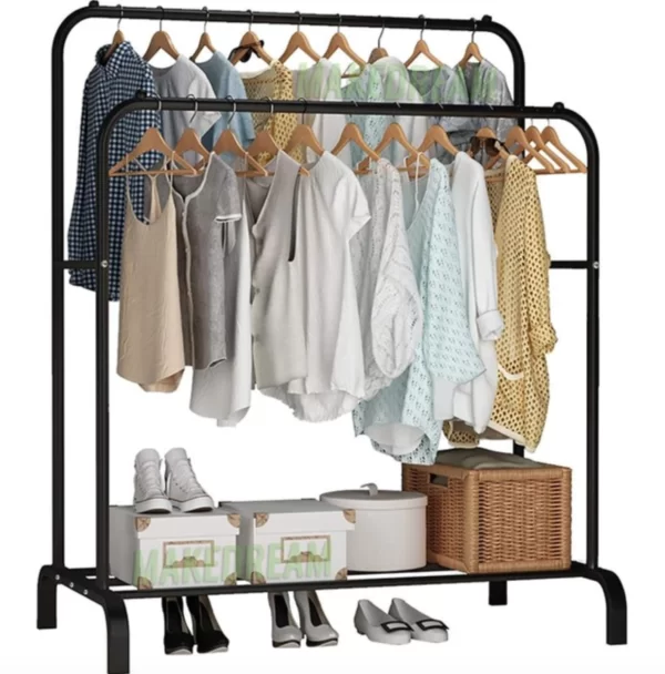 Двійна стійка вішалка для одягу та взуття Loft Rack