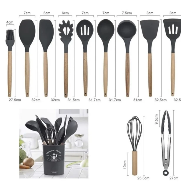 Силіконовий кухонний набір Kitchen stuff, 12 предметів