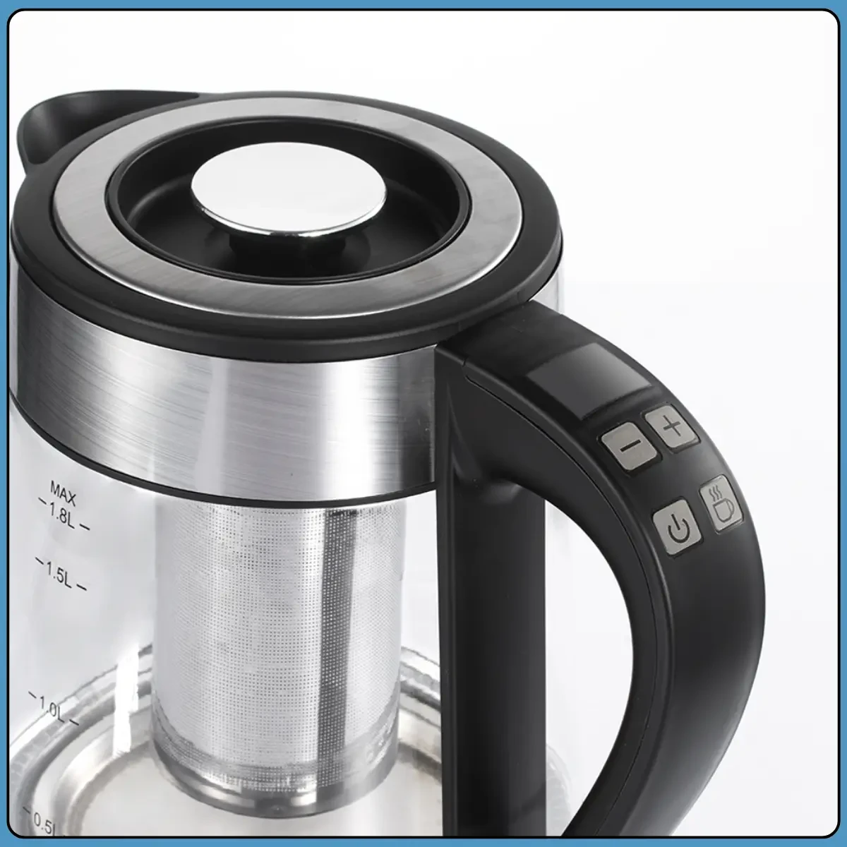 Электричний чайник RAF R.7202 1.8 л з заварником