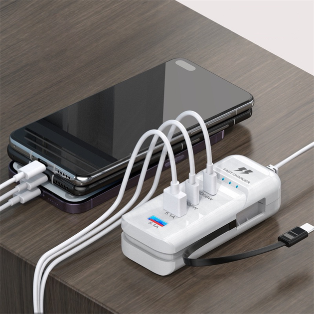 Зарядний пристрій 66 W з 2 USB-портами