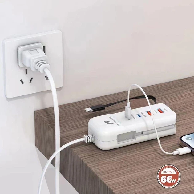 Зарядний пристрій 66 W з 2 USB-портами