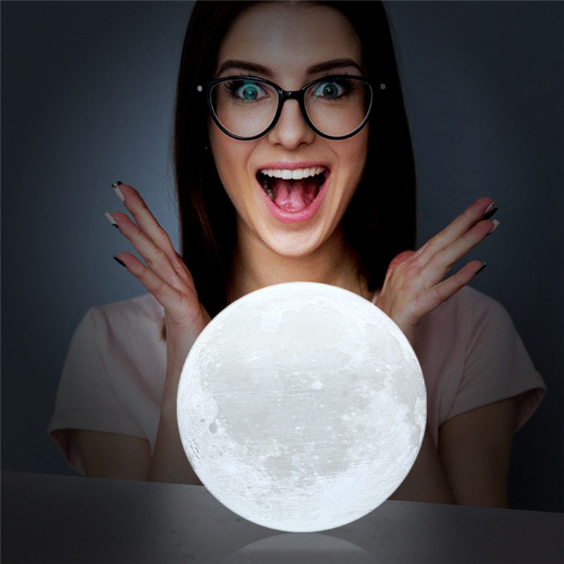 Світильник місяць 3D Нічник  Moon Touch Control 15 см