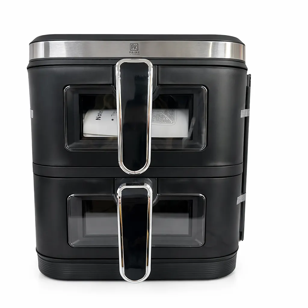 Подвійна аерофритюрниця Prime Kitchen AF960AP — 15 л, 4400 Вт, 2 окремі камери та цифрове керування