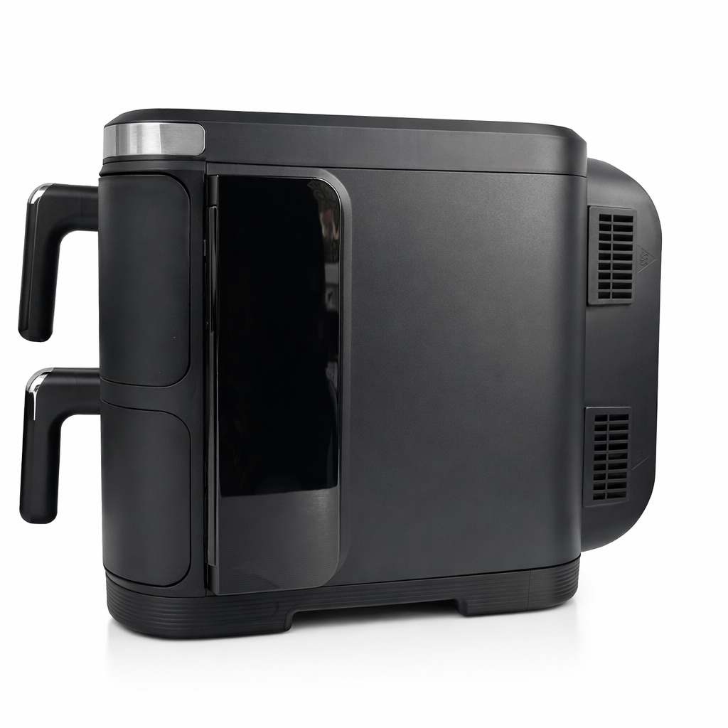 Подвійна аерофритюрниця Prime Kitchen AF960AP — 15 л, 4400 Вт, 2 окремі камери та цифрове керування
