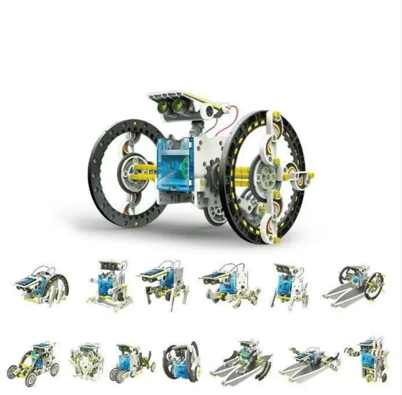 Дитячий конструктор Solar Robot 2115 — набір 13 в 1 на сонячній батареї для захопливої збірки
