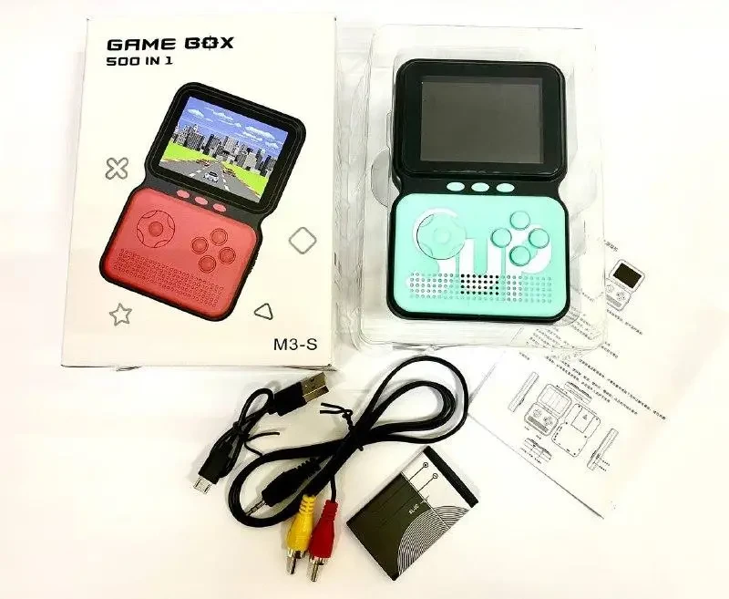 Портативна ретро-консоль Game Box Power Sup M3 — 500 вбудованих ігор для розваг
