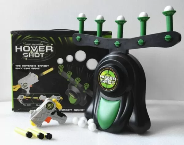 Дитяча гра Hover Shot — повітряний тир із пістолетом, дротиками та літаючими мішенями
