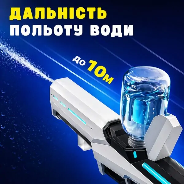Автоматичний електричний водяний бластер — акумуляторна модель із забором води для дітей і дорослих